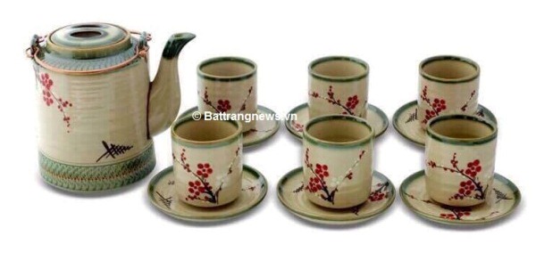 bộ ấm chén bát tràng - gốm sứ bát tràng news