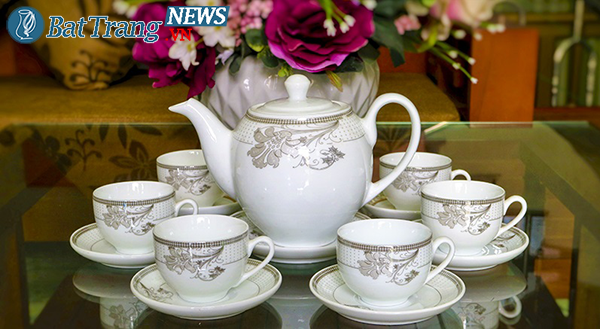 bộ ấm cameria lá rủ