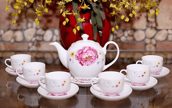 bộ ấm chén bát tràng giá rẻ