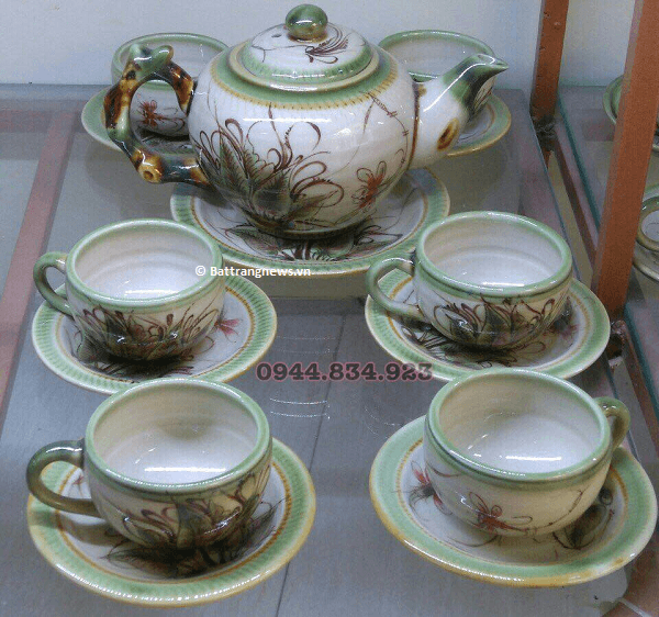 Bộ ấm chén Bát Tràng tại hà nội