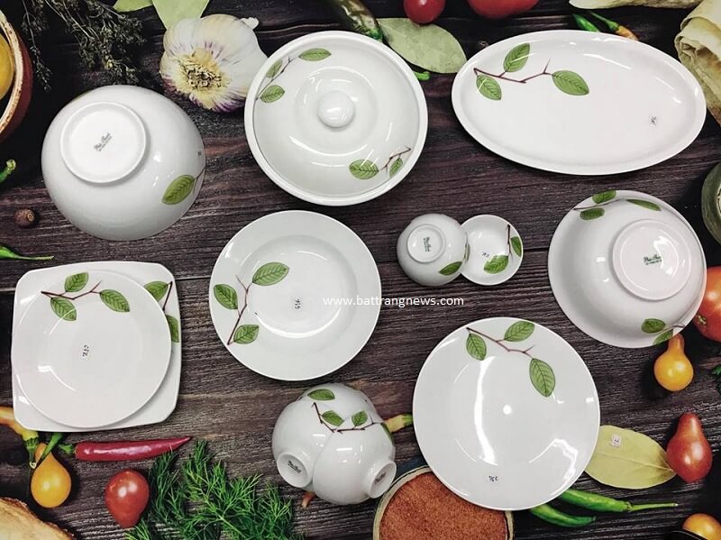 b&aacute;t đĩa b&aacute;t tr&agrave;ng đẹp 1