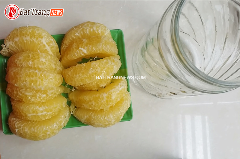 cách ngâm rượu bưởi với đường