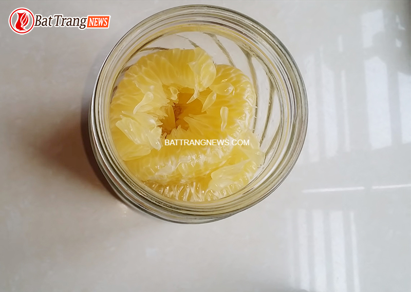 cách ngâm rượu bưởi với rượu