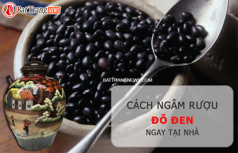 cách ngâm rượu đỗ đen
