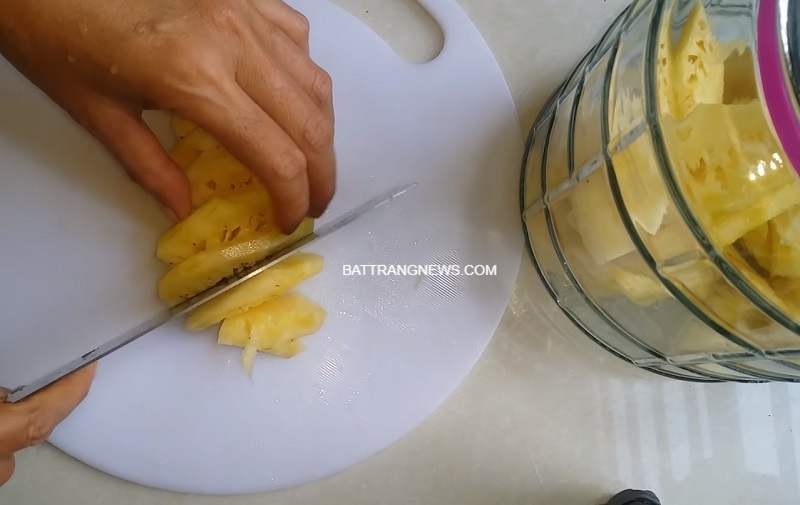 cách ngâm rượu dứa