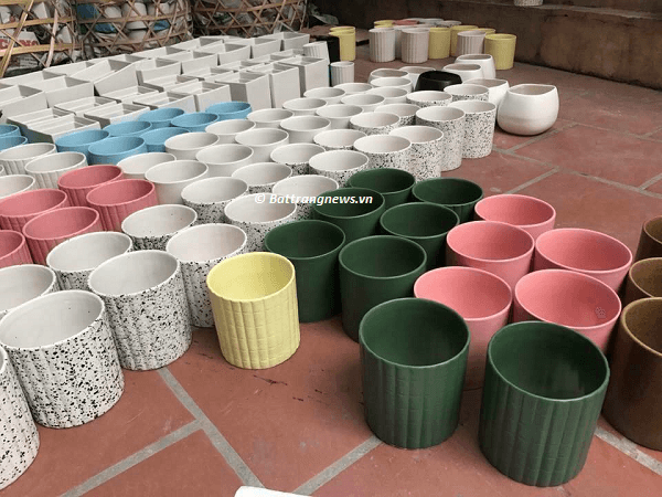 bán chậu sứ trắng