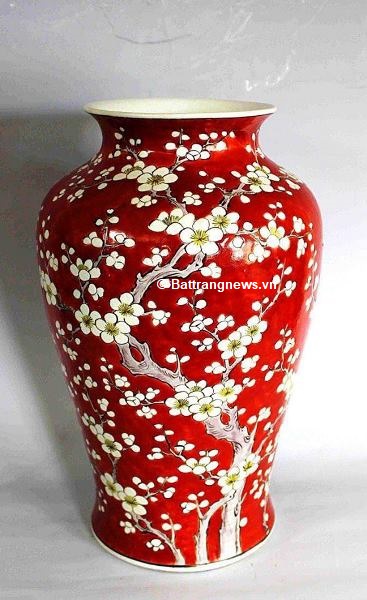 Bình cắm hoa Bát Tràng