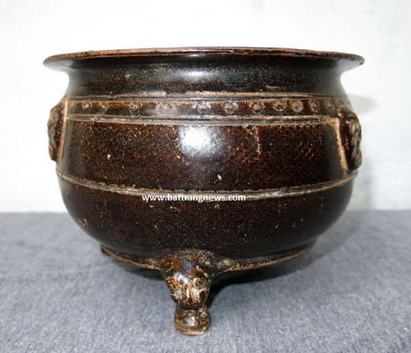 gốm sứ bát tràng cổ men nâu