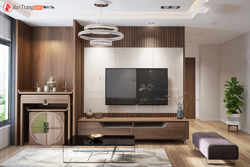 Bàn thờ xung với cửa 9