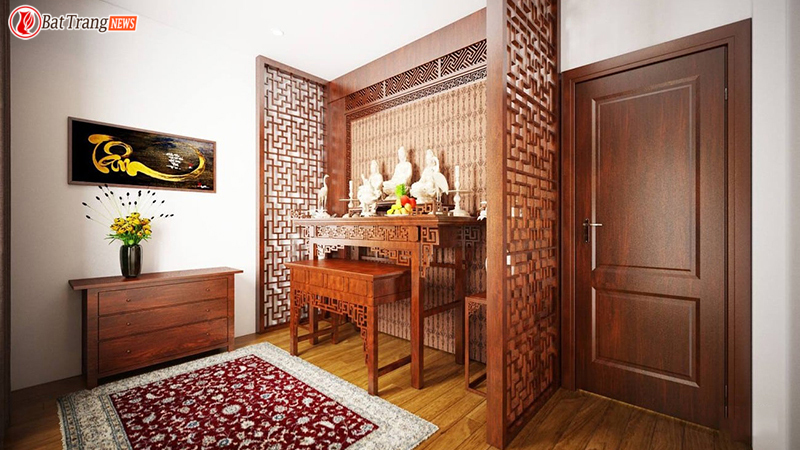 Bàn thờ xung với cửa là như thế nào
