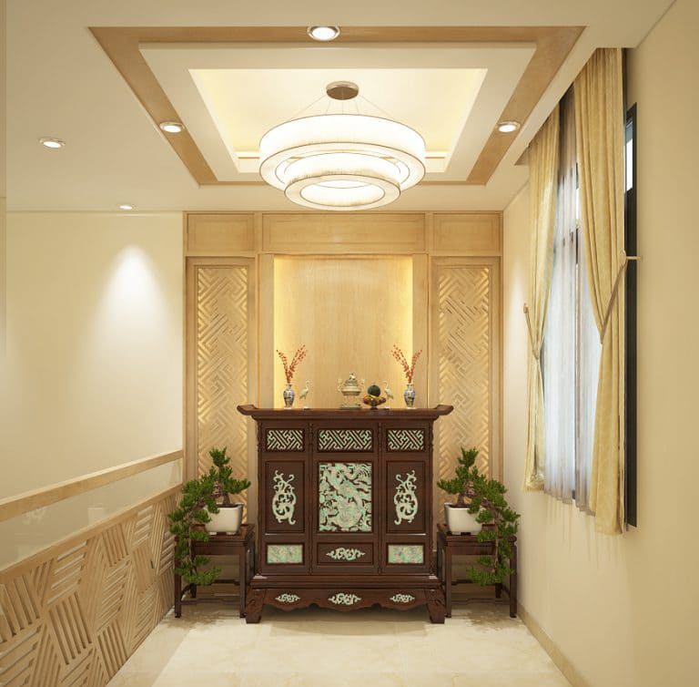 bàn thờ trong nhà ống