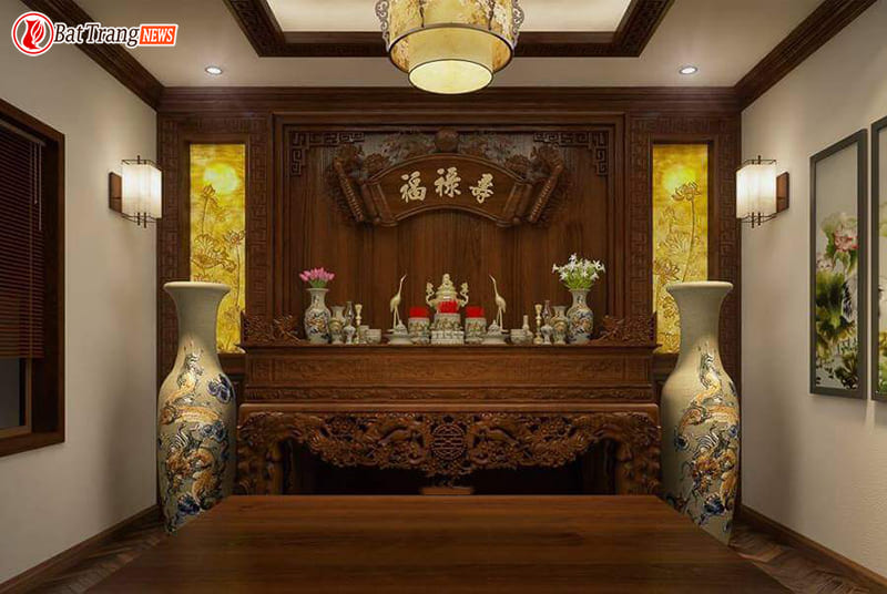 bố trí đặt bàn thờ trong nhà ống