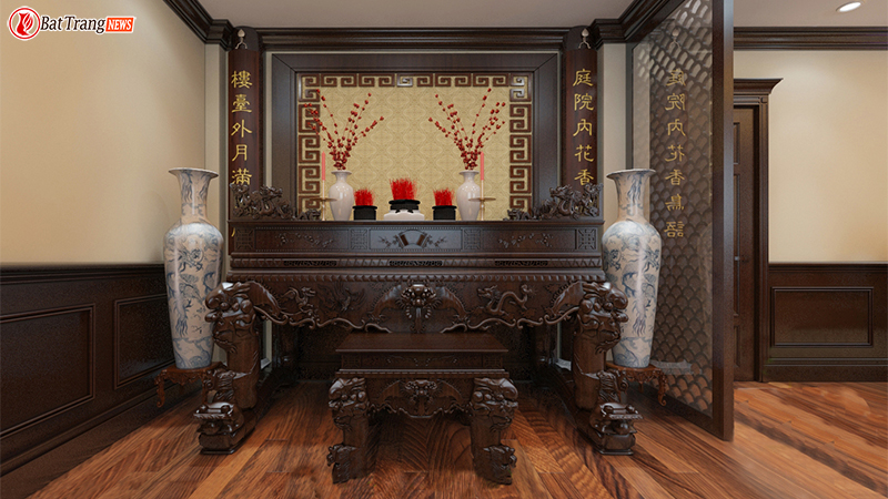 vị trí đặt bàn thờ trong nhà ống