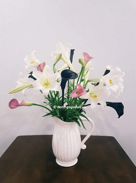 lọ hoa trang trí phòng khách