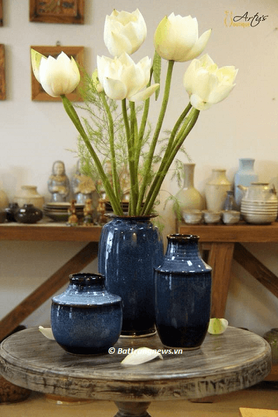 mẫu bình hoa gốm bát tràng cao cấp giá rẻ - gốm sứ bát tràng news