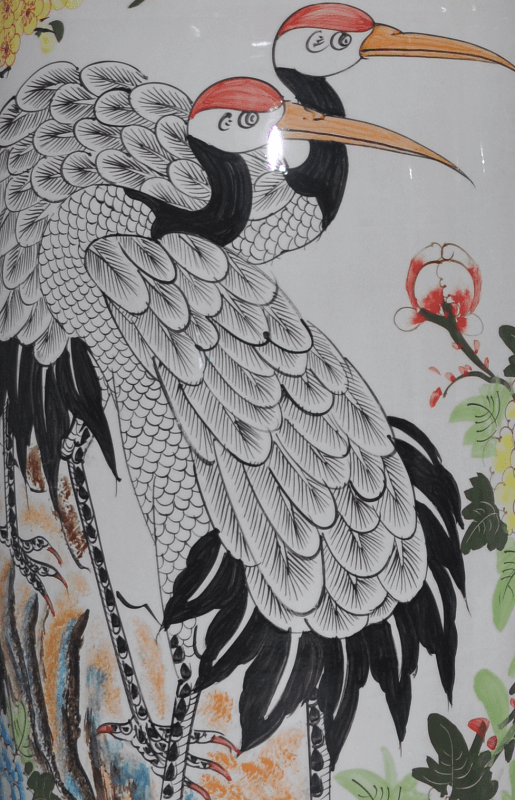 lọ lộc b&igrave;nh hạc mai men m&agrave;u