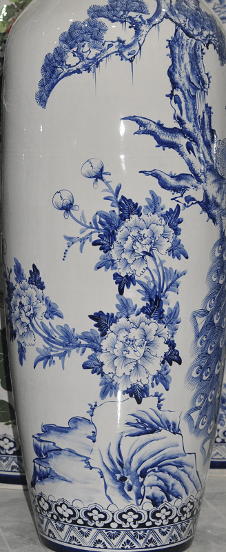 lọ lộc b&igrave;nh c&ocirc;ng t&ugrave;ng men lam