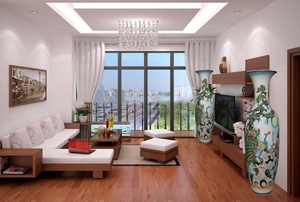 vị trí đặt lộc bình trong phòng khách