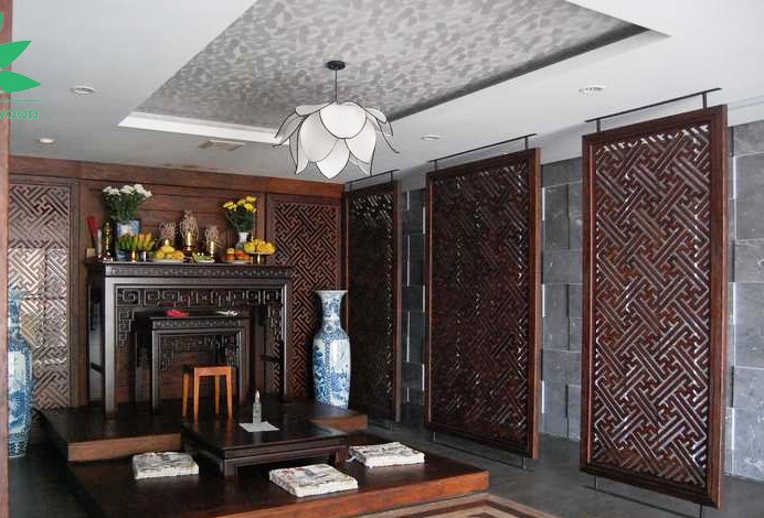 vị trí đặt lộc bình trong phòng thờ