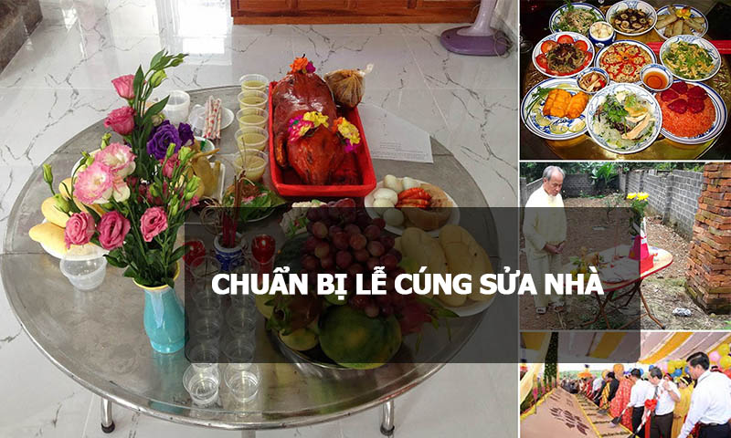 VĂN KHẤN SỬA NHÀ - lễ vật
