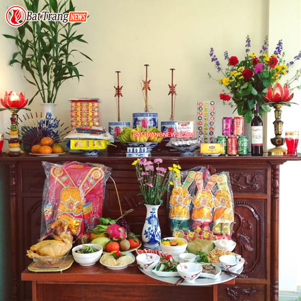 hình ảnh bàn thờ ông táo