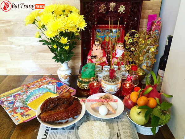 mâm cúng thần tài thổ địa