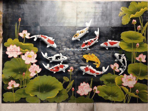 tranh sứ bát tràng
