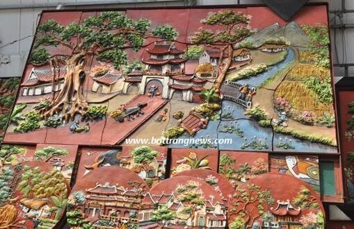 Tranh gốm sứ ghép mảnh đẹp