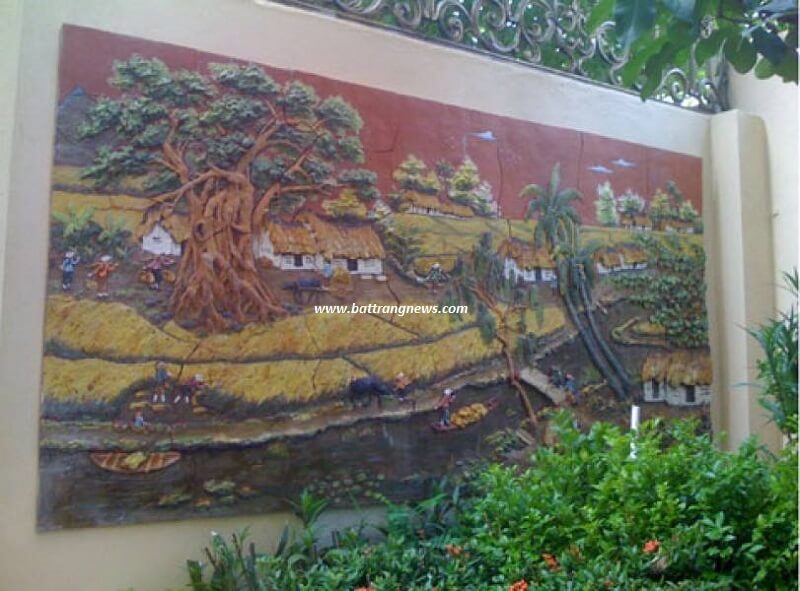 Tranh gốm sứ ốp tường ghép mảnh