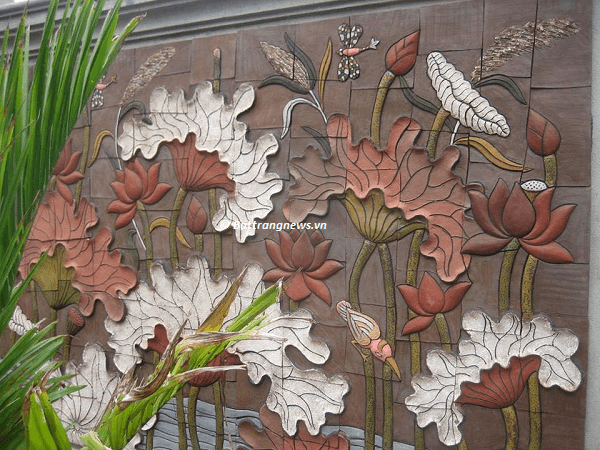 tranh ghép gốm bát tràng