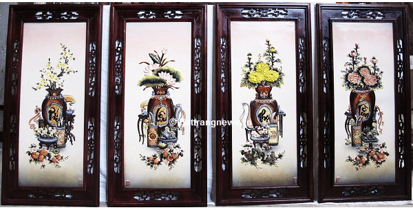 Ý nghĩa của tranh tứ quý thể hiện mong muốn mọi sự tốt lành may mắn trong cuộc sống