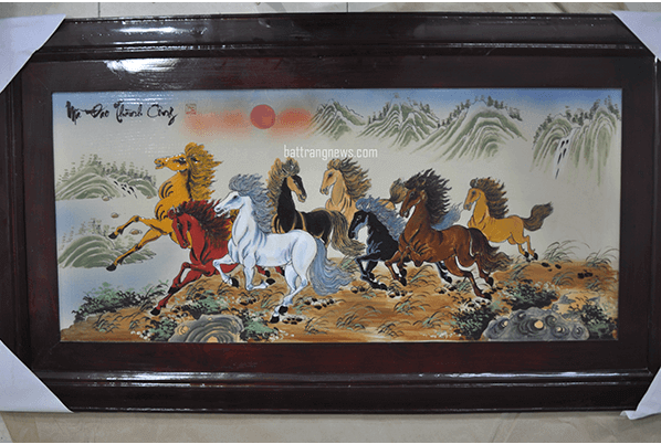 tranh gốm sứ treo tường