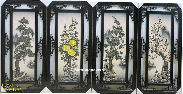 giá tranh tứ quý