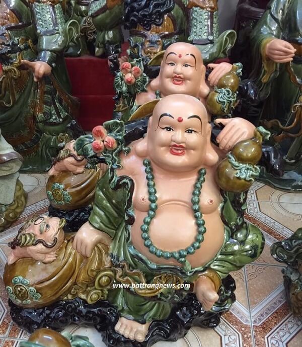 tượng phật di lặc bằng sứ 1