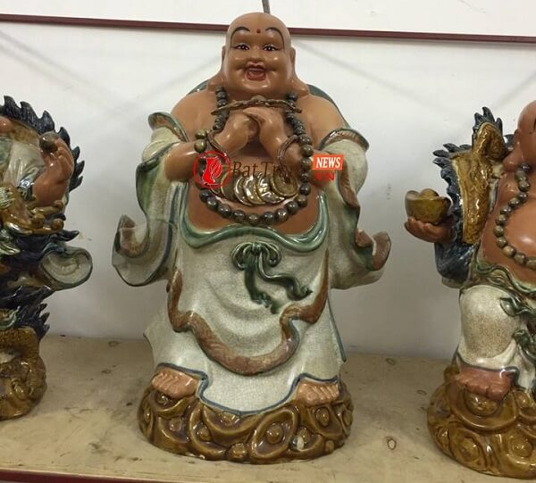 tượng phật di lặc bằng sứ