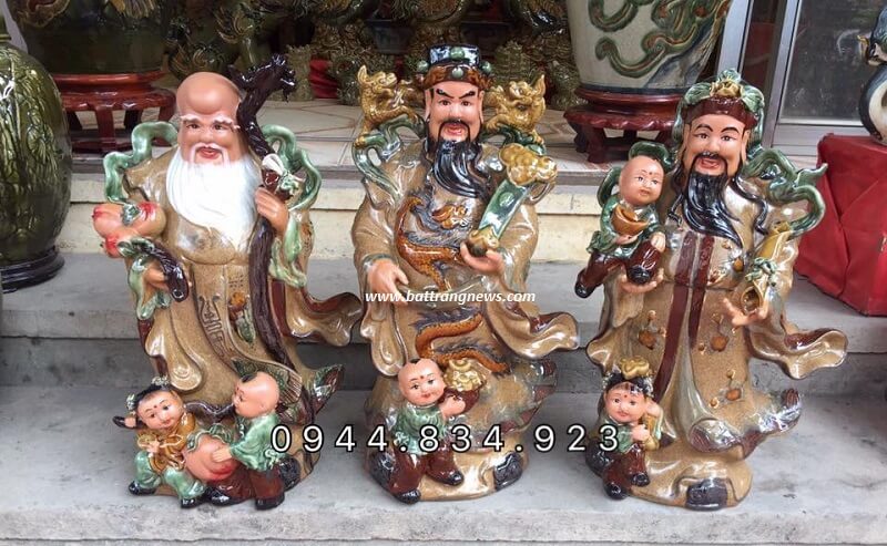 tượng tam đa bằng sứ