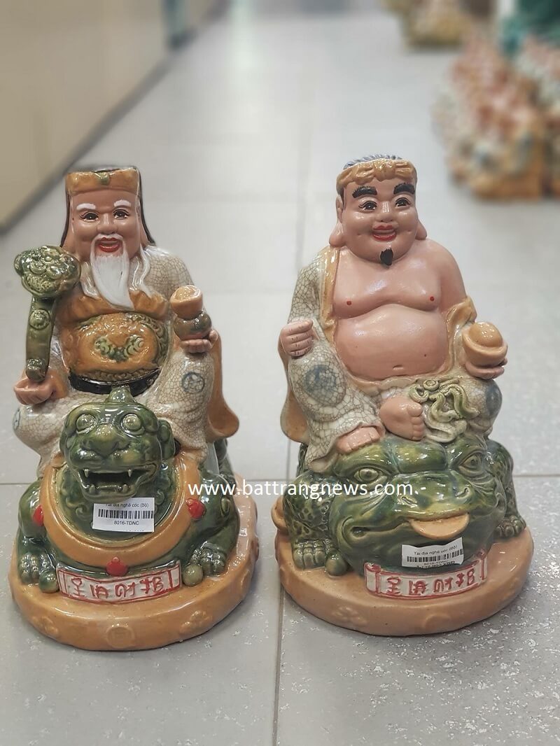 tượng thần tài ông địa bằng sứ