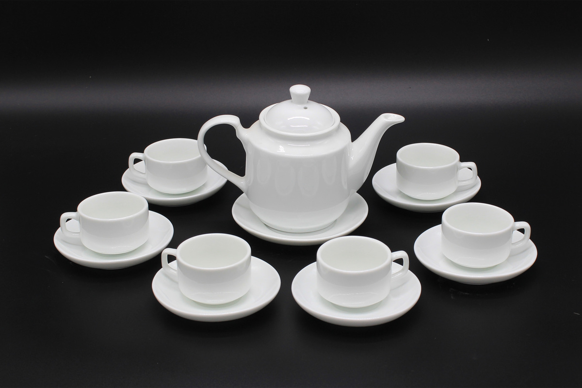 Ấm ch&eacute;n B&aacute;t Tr&agrave;ng in logo d&aacute;ng Tiệp