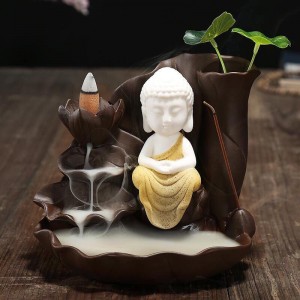 Thác đốt trầm phật quan âm cao 13cm