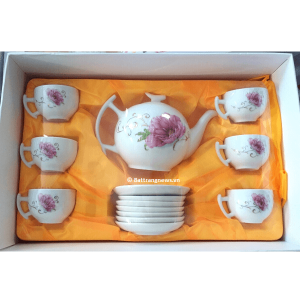 Ấm chén in logo làm quà tặng M01