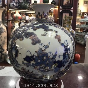 Bình hút bách nhi bổ khung vàng kim KT 35x33cm