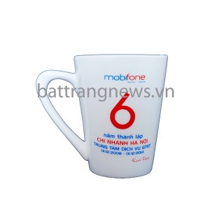 Ca cốc in logo Mobifone chi nhánh Hà Nội