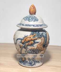 Chóe thờ Bát Tràng rạn nổi rồng S2