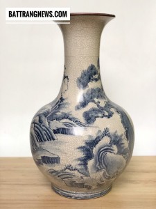 Lọ dáng củ tỏi men rạn 50cm