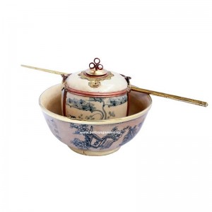 Điếu bát Bát Tràng bọc đồng men rạn cổ