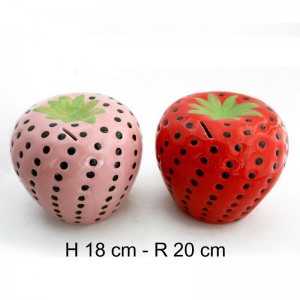 Combo 2 quả dâu tây tiết kiệm bằng sứ