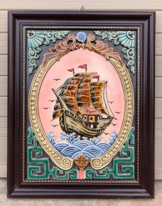 Tranh Đắp Nổi Thuận Buồm Xuôi Gió